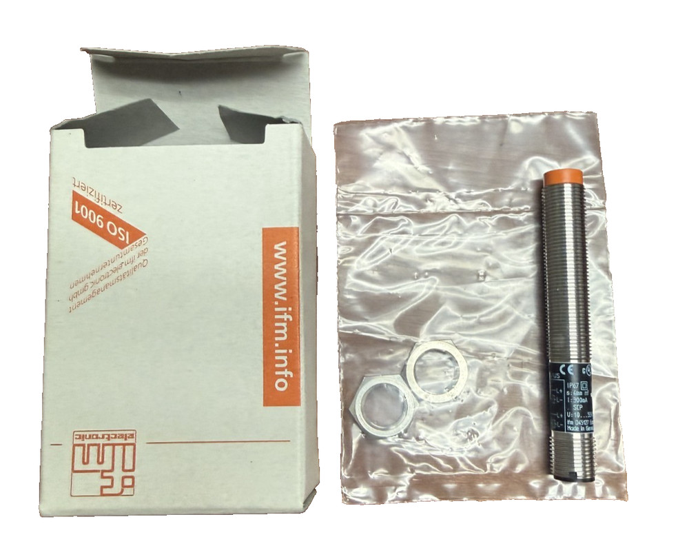 IFM Efector IF5762 Inductive Proximity Sensor M12 NEW in Box w/ Cable IP67