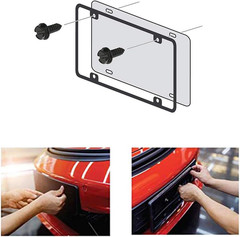 Black License Plate Screws,Rustproof Black License Plate Screws for Securing Lic