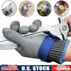 Stainless Steel Mesh Knife Cut Resistant Chain Mail Protective Glove Work Safety