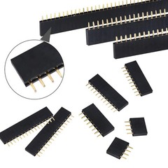 104PCS 2.54mm 2.54mm Male and Female Pin Header Connector Assortment Kit PCB Pin