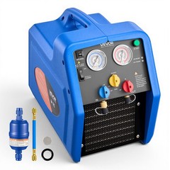 VEVOR Portable Refrigerant Recovery Machine 3/4 HP Single Cylinder Vapor Liquid