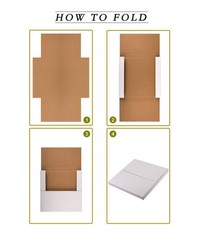 White 12-inch Vinyl Record Shipping Boxes, 25 Pack