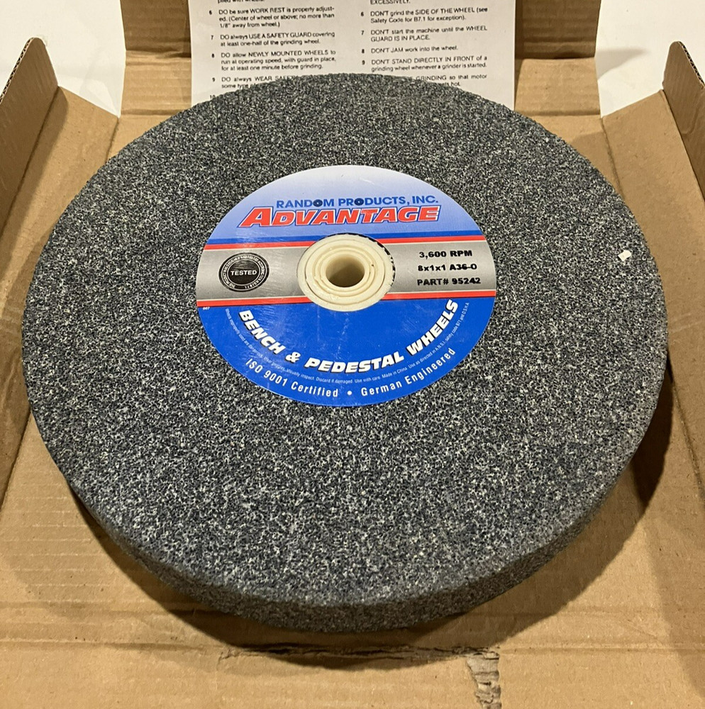Random Products Advantage 8x1x1 Grinding Wheel 3600 RPM