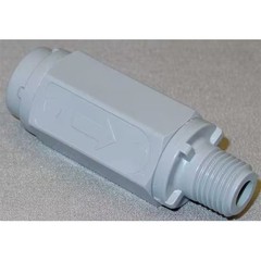 Zoro Select Pvc Chk 426-4F4m-B 1/4″ Fpt X Mpt Gray Pvc Ball Cone Spring Check,