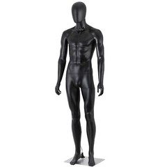 Male Mannequin Dress Form 73″ Adjustable Mannequin Full Body Stand w/Base Black