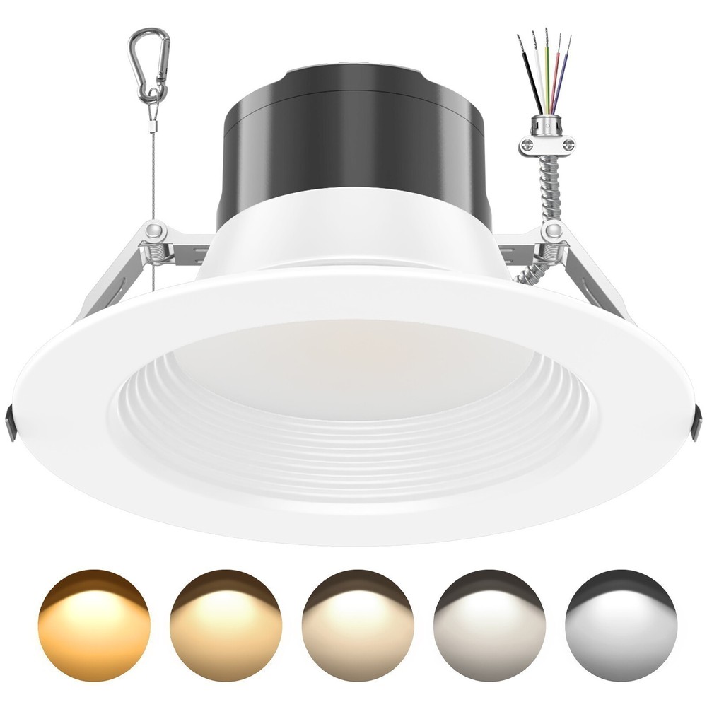 6 Inch LED Commercial Downlight,27W Recessed Ceiling Light Power &CCT Adjustable