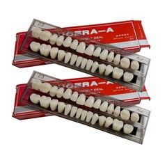 8 Type Dental Acrylic Resin Denture False Teeth Upper Lower Full Set A1/A2/A3