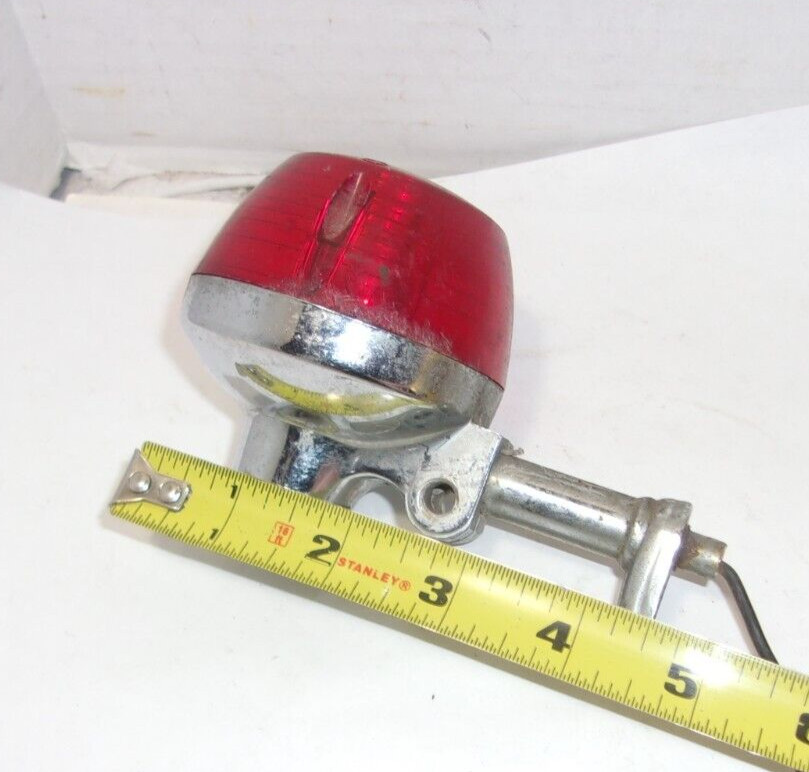 Vintage Tail Light Red Lens Rat Rod Hot Rod