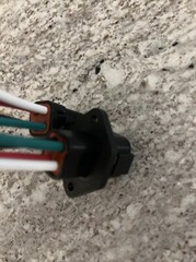 10 AWG Black Assembled Deutsch DTP 4 Pin waterproof connector Mount Flange