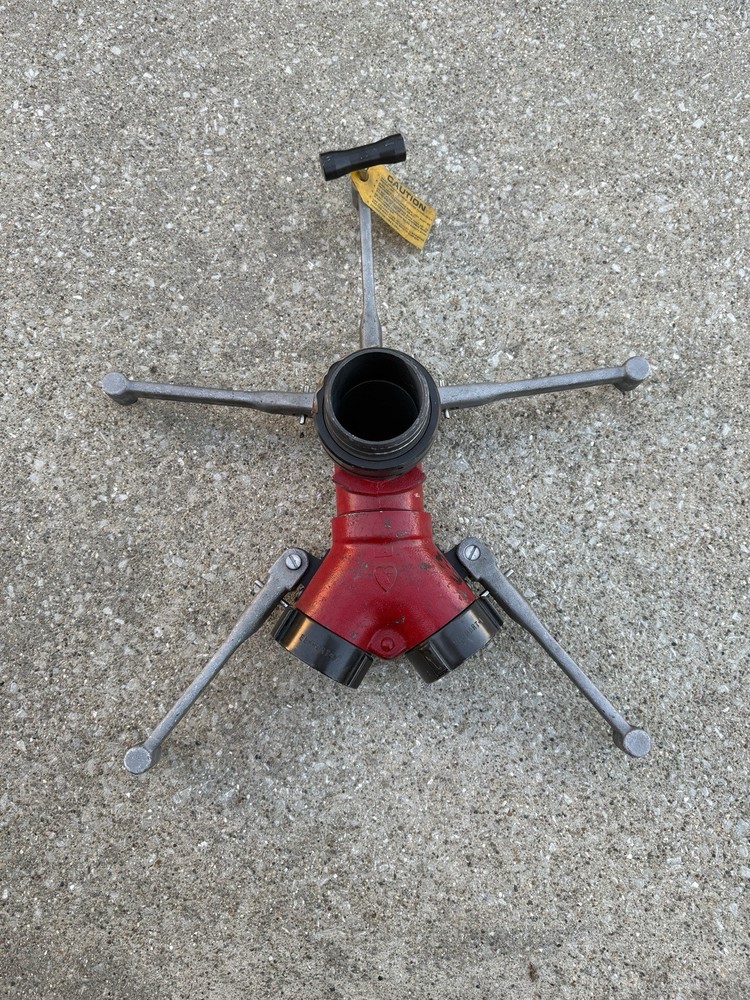 Elkhart Brass Portable Deck Gun Monitor Stand Collapsible Base 3” Wye Stinger