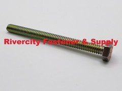 1/4-20 x 3 Tap Bolts Grade 8 Hex Head Screws 1/4×20 x 3 Full Thread 1/4×20 x 3″