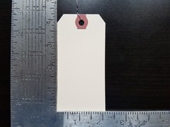 Wire Manila Tags Reinforced Hang Label Inventory Shipping Stock Size 1 2 3 4 5 6