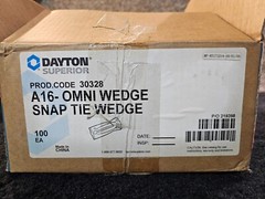 (QTY 100) Dayton Superior A16 Plain Omni Snap Tie Wedge Standard 30328