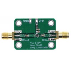 Signal Receiver Low Noise LNA Board Wide Broadband 0.6-60dB RF Amplifier Module