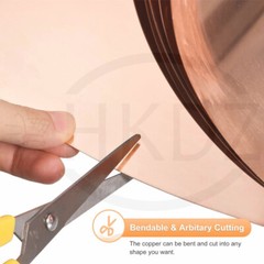 99.9% Pure Copper Cu Metal Sheet Strip Roll Foil Plate T2 Thickness 0.01mm-1mm