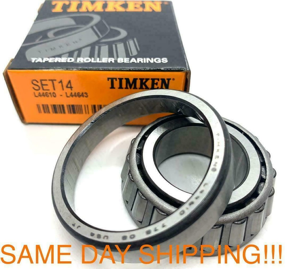 TIMKEN MADE IN USA Set 14 TAPERED ROLLER BEARING L44643/L44610 1 ” ID X 2.005″od