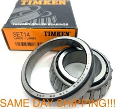 TIMKEN MADE IN USA Set 14 TAPERED ROLLER BEARING L44643/L44610 1 ” ID X 2.005″od