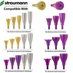 Fit Straumann ITI Dental Healing/Locator Abutment Transfer Open Close Tray NC/RC