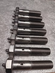 3/4″ x 3-1/2″ 304 Stainless Steel Axle Bolts Boat Lift Greaseable Zerk