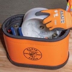 Klein Tools 31101 Collapsible Hole Saw Dust Bowl, Ideal for Overhead White