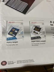 Sheet Protectors 100ct Standard Weight 2.4mil Clear 8.5″x11 & 3 Ring Off.Dep. 🎁