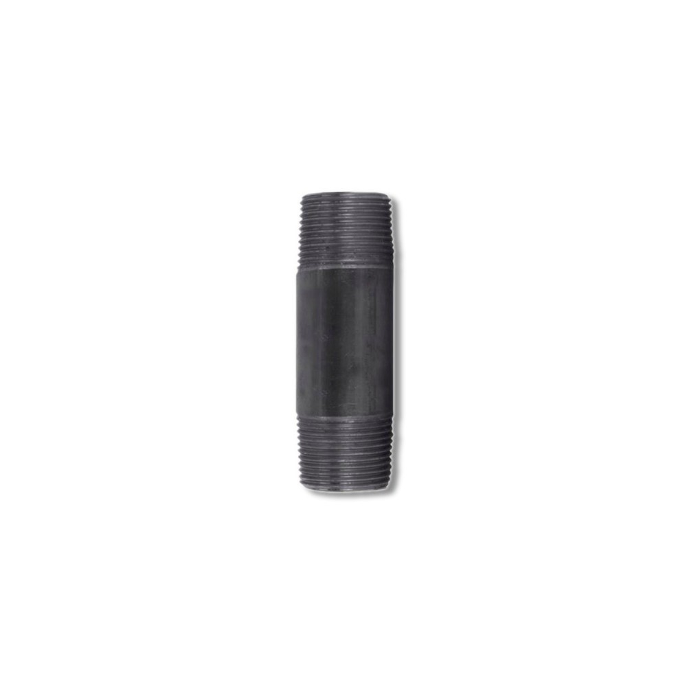 STZ Industries 4 in MIP each X 4 in Black Steel Close Nipple 3504XCL