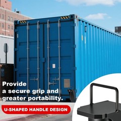 Shipping Container Jack Lug W/ U-Shaped Handle Jack Leveling Attachment Black