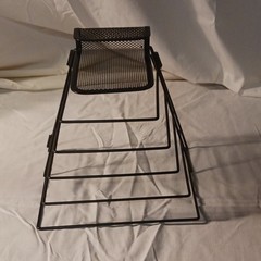 Black Metal Mesh Desktop File Organizer Letter Document Sorter