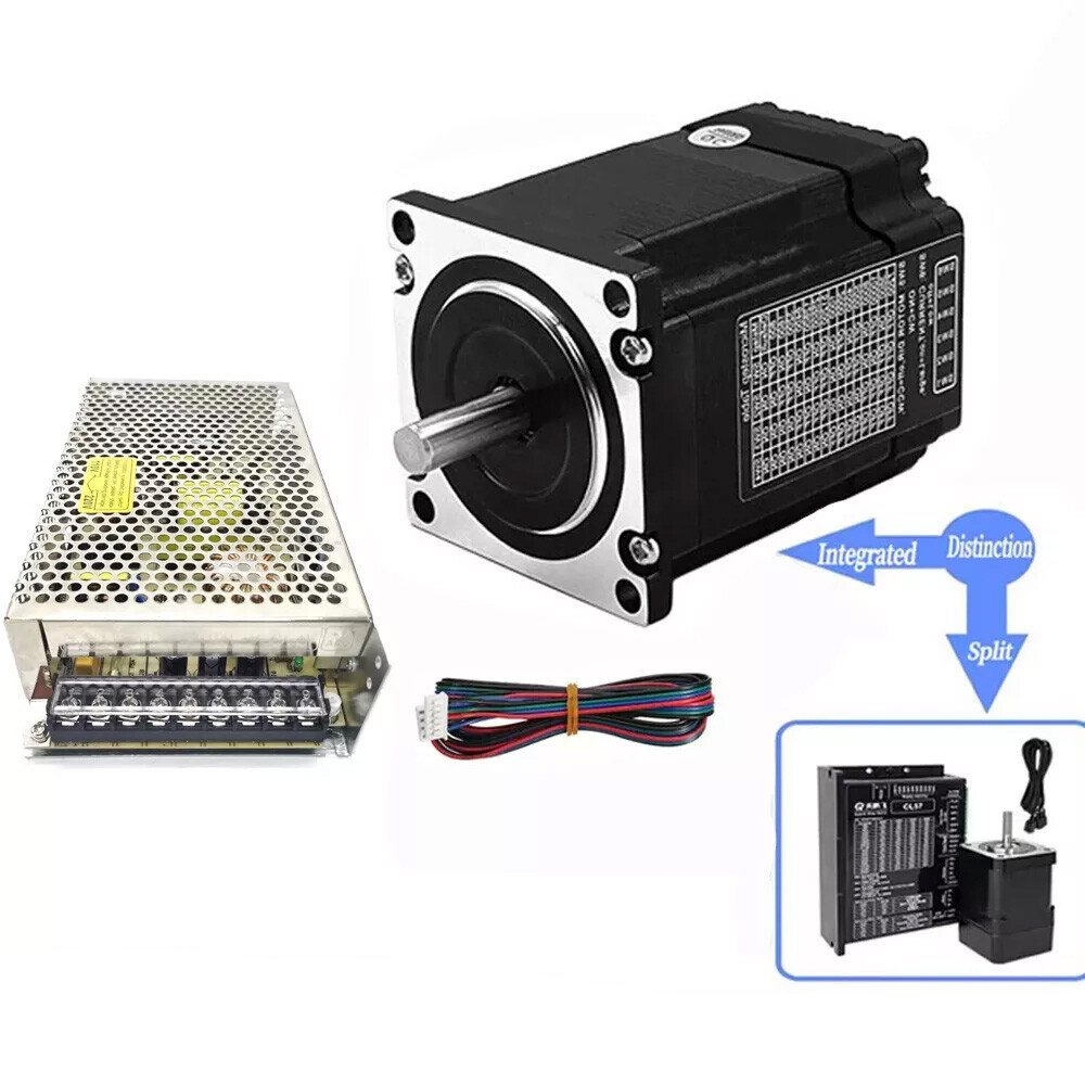 Nema17/23 Closed Loop Integrated Stepper Motor hybrid servo &Driver&power supply