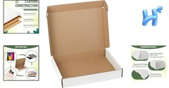 Single Pack 12x9x2 Inch Blank White Mailer Box – Perfect for Branding Needs