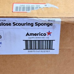 AMERICO (20 COUNT) Scouring Sponge Medium Duty 3.18″ X 6.25″ Yellow/Green 745