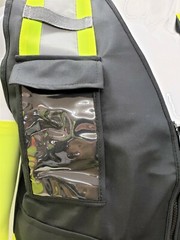 FX Two Tone Black Safety Vest with 4 Front Pocket Small to 2XL