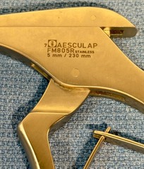 AESCULAP. FM805R Kerrison 90DG, Up. 5mm, 9” NOS