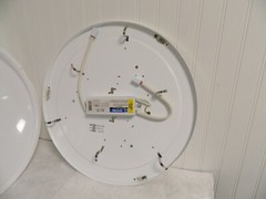 Progress Round Clouds 1 Light 18 inch White Close-to-Ceiling Light P7384-30