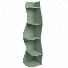 Lockers S-shaped storage corner bookshelf