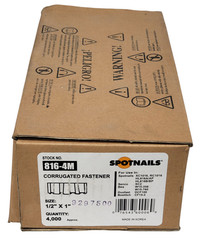 4,000 Spotnails 816-4M 1/2″L x 1″W Corrugated Fasteners Senso Bea Duofast Bost.