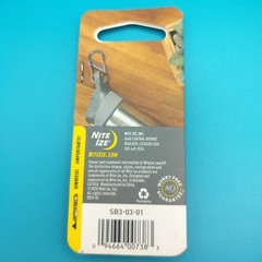 NEW Nite Ize S-Biner Dual Carabiner #3 Black Stainless Steel Double Gate Clip