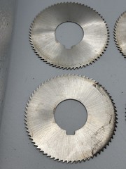 Lot of 6 Globus 2-3/4″ x .040″ Thick HSS Slitting Saws 72 Teeth 1.00″ Arbor Hole