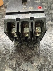 Lot of 2 ABB TEY380 80A 3 Pole 480VAC Bolt-On Circuit Breakers NIB