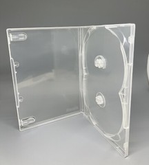 2 Top Quality Original Scanavo 14mm Double (2) DVD Case, Clear, DVD2/ONET.14MM