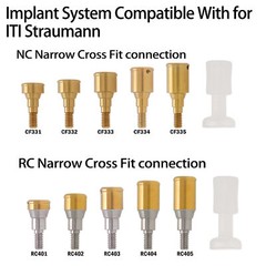 Dental NC/RC Healing/Locator Abutments Impression Lab Analog Fits ITI Straumann