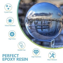 OcePor Epoxy Resin-1 Gallon, Crystal Clear Epoxy Resin Kit, No Yellowing No B…