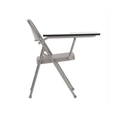 Flash Furniture Ralph Premium Steel Folding Chair with Right Handed Tablet Arm