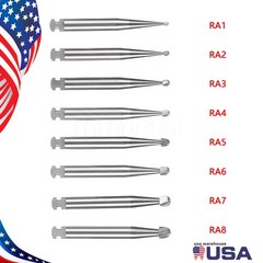 Dental Tungsten Steel Carbide Round Burs RA for Slow Low Speed Handpiece