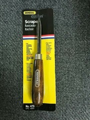 TRIANGULAR SCRAPER 6″ – GENERAL TOOLS #478 – NEW IN BLISTER PACK