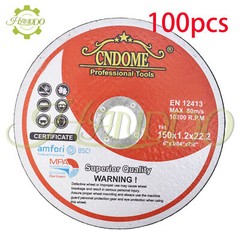 Pack 100 6″x.045″x7/8″ Cut-off Wheel – Metal & Stainless Steel Cutting Discs