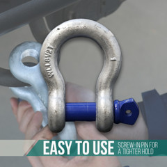 1″ Shackle Screw Pin Clevis Rigging Forged – 8.50 Ton, Rust/Corrosion Resistant