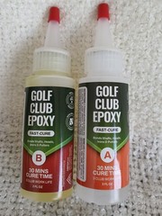 FORTIVO Golf Club Epoxy Fast-Cure Repair Glue A &B 2 FL oz Kit