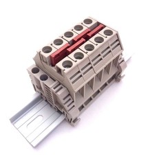 Solar Combiner Box Connector DIN Rail Terminal Blocks Dinkle 6AWG 60A 600V