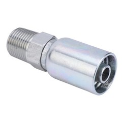 12Pcs 1/2″ HOSE X 1/2″ NPTF MALE PIPE THREAD HYDRAULIC HOSE END CRIMP FITTINGS